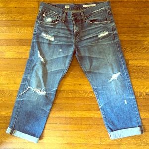 AG Adriano Goldschmied Ex-boyfriend Cropped Jeans